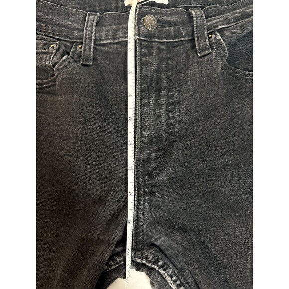 Denizen Levi's 216 Slim Jeans Men's W32 L32 Black Stretch Denim Faded Distressed - Picture 13 of 16